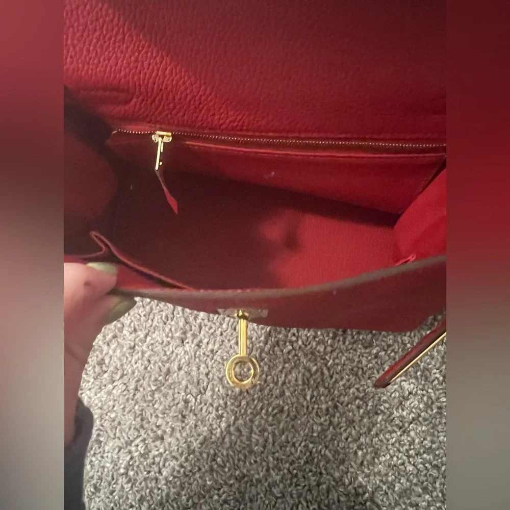 Hermes Kelly 25 in Red Togo Leather. ❤️💋 - Picture 5 of 9
